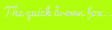 Image with Font Color C9EE9E and Background Color B1FF0D